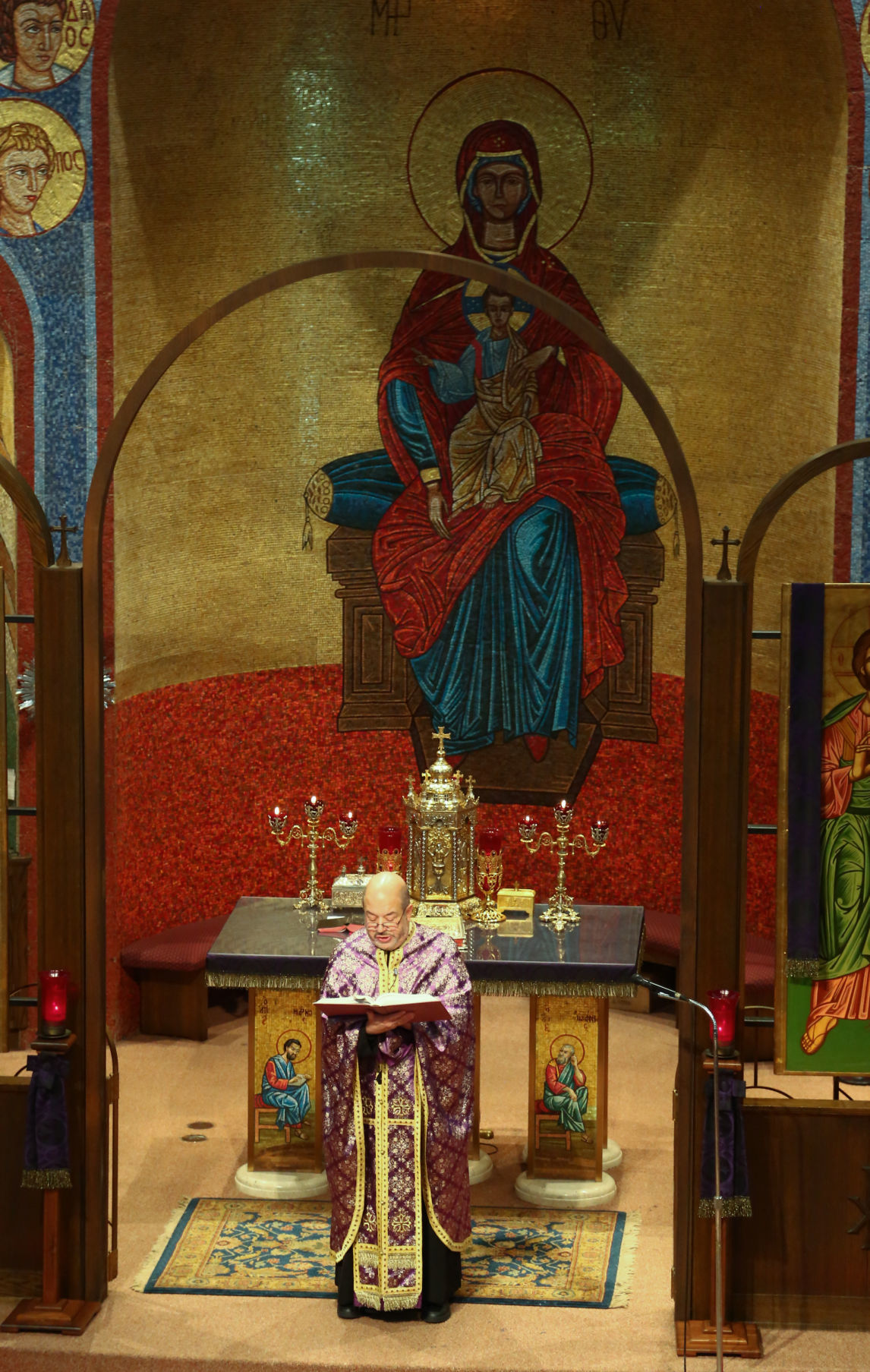Good Friday service at SS Constantine and Helen Greek Orthodox Church
